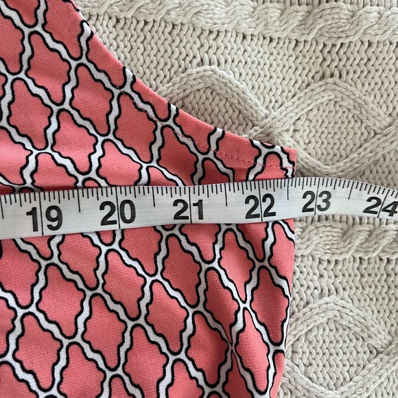 Dana Buchman Coral Patterned Sleeveless Blouse Dressy Women’s size XL - Picture 11 of 15